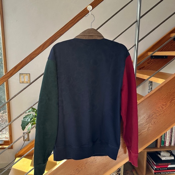 J.Crew Colorblock Rugby Sweatshirt – Size Large - Picture 3 of 4